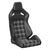 Black Vinyl/White Plaid Cloth
